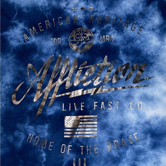 Affliction Tie Dye Tee. XL - Picture 7 of 14